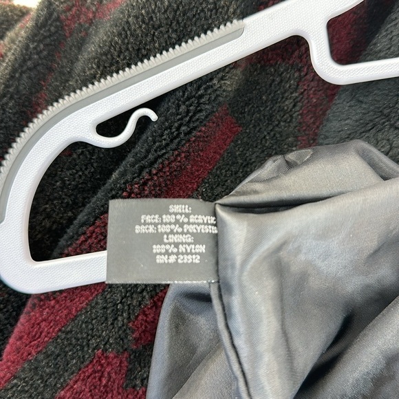 Vintage Forecaster Sport Southwestern Fleece/Sherpa Button Down Coat, M - Picture 9 of 9